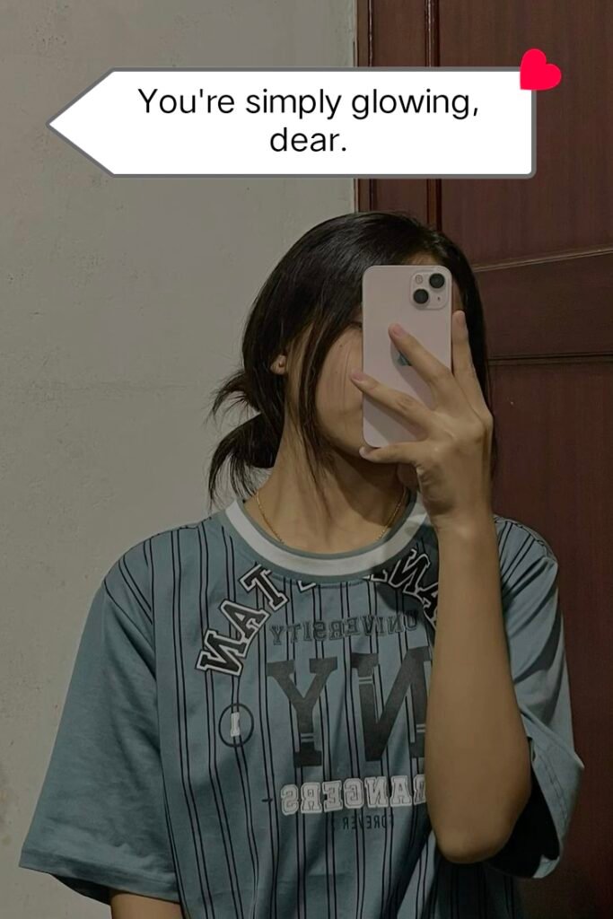 Unique comment on girl pic for Instagram